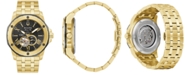 Bulova Men's Automatic Marine Star Gold-Tone Stainless Steel Bracelet Watch 45mm